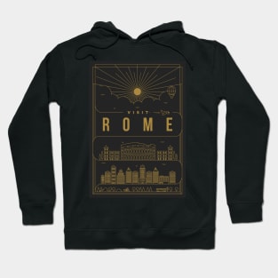 Rome Minimal Lineal Poster Hoodie